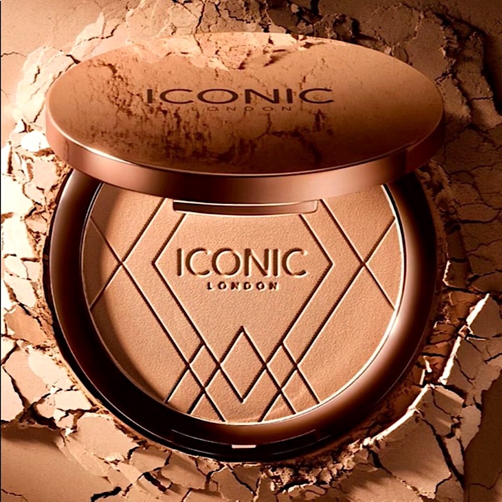 NIB ICONIC LONDON Ultimate Bronzing Powder Warm Deep Bronze HUGE SIZE HAND SIZE